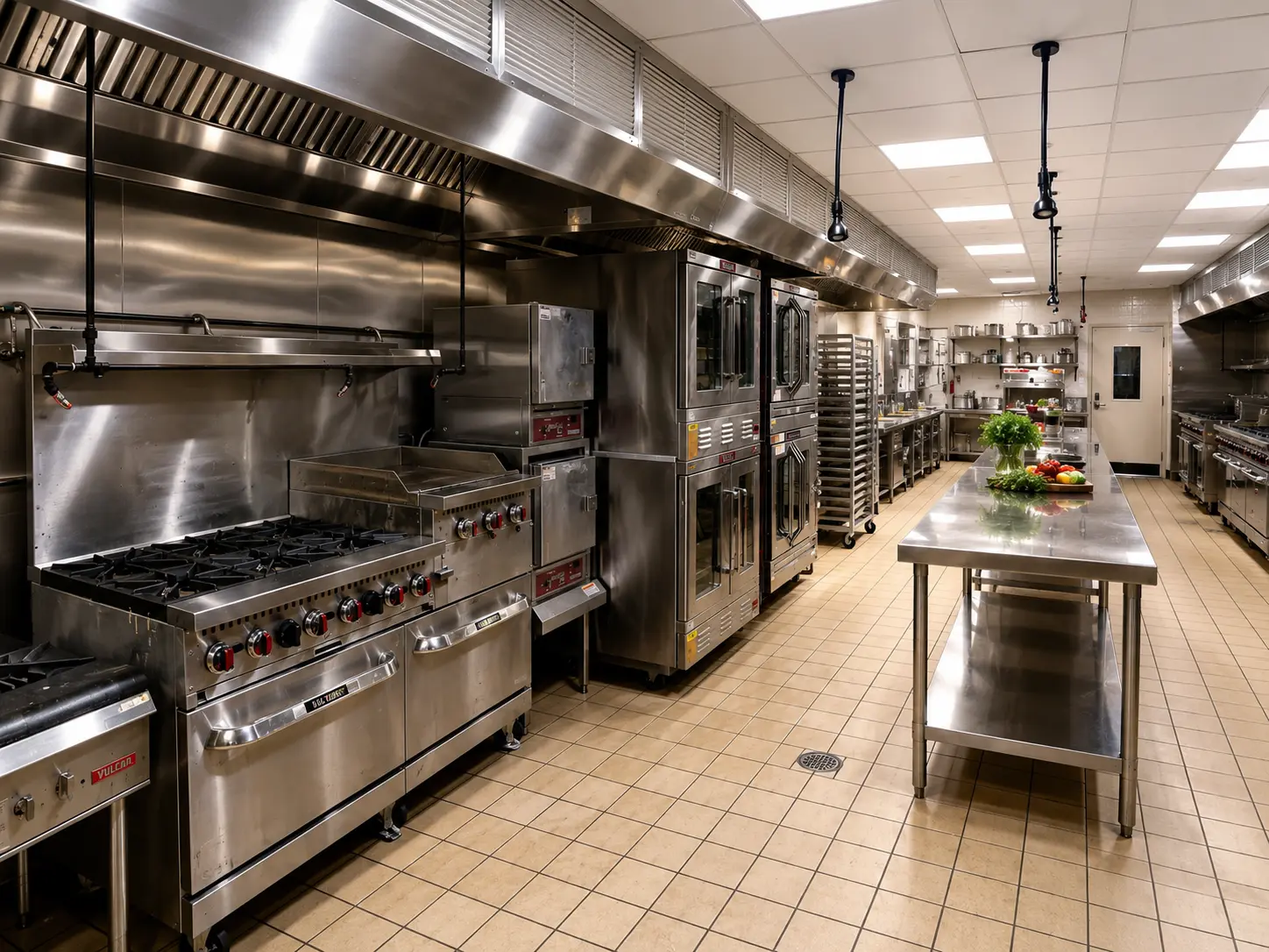 Commercial catering kitchen
